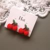 Nuevos Lindos Aretes de Clip de Resina con Forma de Fruta de Dibujos Animados para Niños, Aretes Falsos, Aretes para Niños y Niñas sin Perforaciones