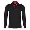 Roupas de trabalho de manga comprida masculinas e femininas roupas para funcionários da empresa tops primavera e outono roupas de trabalho da empresa cultura camisa polo logotipo estampado