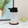 Copo de Água para Pó de Proteína Esportiva 300ml, Copo Prático com Escala, Copo Shaker de Plástico, Copo Esportivo Portátil Copo Shaker