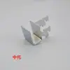 Tienda de Ropa Colgador de Tubo Cuadrado de Acero Inoxidable con Soportes Izquierdo y Derecho, Soporte Central, Soporte Recto, Gancho de Barra Horizontal para Joyería, Soporte de Columna AA