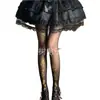 Medias Lolita de Estilo Japonés para Primavera y Verano, Opacas, Estampado Dorado, Patrón de Rosas Vintage, Calcetines Versátiles