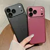 Aplicable a la funda del teléfono Apple 18promax textura de cuero rojo cereza simple iPhone17 se convierte instantáneamente en funda protectora 16 completamente cerrada