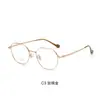 Gafas Sencillas de Montura Pequeña Lisas 90311 Gafas con Montura de Titanio Ultraligera para Mujer, Gafas Sin Graduación para Hombre, Se Pueden Adaptar con Lentes Graduadas