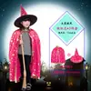 Fantasia de Capa Cinco Estrelas para Halloween cosplay Adereços de Fantasia para Crianças, Homens e Mulheres Capa de Bruxa Roupa de Performance com Capa