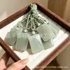 Colgante Natural de Aventurina Wushi Pai Aventurina Verde Claro Placa de Aventurina Colgante de Jade Fuente de Mercancía para Transmisión en Vivo Venta al por Mayor
