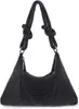 Bolsa Popular Personalizada Transfronteriza de Diamantes Brillantes con Pedrería para la Axila de Hombro Único Cruzada de Mano Bolsa de Noche para Mujer Bolsa Ling de León