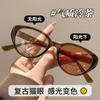 Nuevo Marco de Gafas Cat-Eye Liso Ultra Ligero Anti-Azul de Gama Alta Se Puede Equipar con Lentes para Miopía de Cambio de Graduación para Viajar y Versátil