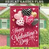 Comercio Exterior Transfronterizo Bandera de Jardín del Día de San Valentín Decoración de Patio Bandera Colgante Bandera Decorativa de Amazon Bandera de Jardín Bandera