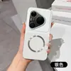 Adecuado para Huawei P90PRO, funda de teléfono magnética con patrón de cuero de lichi, funda protectora Nova16 con ventana grande simple MATE80