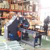 Máquina de enrolamento horizontal enfardadeira parafuso bobinadeira tubo metálico enfardadeira tubo de aço máquina de embalagem enrolamento frete grátis