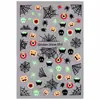 Adesivos de Nail Art para Halloween 2026 Abóbora Fantasma Gato Preto Caveira Morcego Teia de Aranha Fofo Infantil Festival