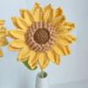 Buquê de girassol de camada dupla tecido à mão flor artificial buquê criativo decoração girassol fabricante de produto acabado em estoque