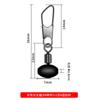 Pesca de Mar Accesorios para Grupos de Pesca Soporte de Equilibrio Conector de Anilla Figura 8 Pin Tipo A Divisor de Anzuelos Bifurcado de Plástico