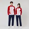 Traje Deportivo Casual de Primavera del Equipo Chino Unisex Uniforme Escolar Apariencia para Reunión Deportiva Uniforme de Entrenamiento Militar para Estudiantes