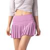 Culottes plisados transfronterizos shorts deportivos para correr para niñas falda de dos piezas falsa INS Falda deportiva de tenis imitación exposición
