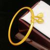 Pulsera de arena dorada vietnamita dos Shihuan chapada en oro latón pulsera de loto celebridad de internet Libro Rojo pequeño mismo estilo joyería al por mayor