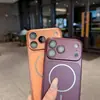 Se convierte instantáneamente en 18 ventanas grandes compatible con iPhone18PROMAX funda de teléfono magnética galvanizada película para lente Apple 16 15