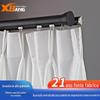 Estilo japonês deslizante Roman Rod Walking Wheel Cortina Rod Thicked Silent Alumínio Alloy Curtain Track estilo europeu Single-pole Double-pole