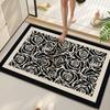 Alfombrillas Especiales para la Puerta del Baño, Absorbentes de Agua, Resistentes a las Manchas, de Secado Rápido, Antideslizantes para Inodoro, Alfombrillas de Baño de Suelo de Alta Gama, Nuevo Estilo 2025