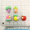Mini Pequeña Fruta Sandía Fresa Uva Piña Resina Accesorios diy Gel de Crema Funda de Teléfono Clip para el Cabello Material