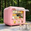 Quiosco de Bebidas Famoso en Internet "Apple Cabin", Tienda de Té con Leche y Jugos a Orillas de la Playa, Barra de Agua Móvil para Zonas Escénicas y Calles Comerciales