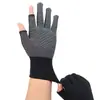Guantes finos sin dedos, resistentes al desgaste, transpirables, antideslizantes, para pesca, entrega de alimentos, ciclismo, trabajo, hombres y mujeres, protección laboral, resistentes al desgaste, antideslizantes, protección solar