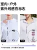 Cárdigan con Protección Solar Chaqueta con Capucha de Seda de Hielo para Hombre Ropa de Protección Solar Ropa Fina Transpirable Anti-UV de Verano para Mujer Ropa Dura para la Piel