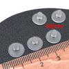Tapones para Oídos de Plástico Silicona Transparentes Tipo Bala Frisbee No. 3 Tapones para los Oídos Aretes Accesorios para los Oídos Soporte Trasero Accesorios DIY Material