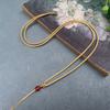 Nuevo collar tejido a mano con cuerda de jade, colgante de joyería, cuerda de algodón fina, colgante de jade, cordón para hombres y mujeres, venta al por mayor