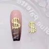 Explosiones Joyería para uñas de Año Nuevo aleación monedas de oro y plata de la suerte decoración de uñas de rica fortuna al por mayor