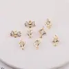 Exquisitos Colgantes de Estrella y Corazón Incrustados de Diamantes, Pulseras Hechas a Mano para DIY, Collares, Colgantes, Materiales y Accesorios para Joyería