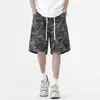 2025 Camuflaje Marca de Moda Retro Estampado Completo Shorts para Hombre Ins Verano Sueltos Casual Estilo Hawaiano Casual Pantalones de Playa