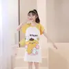 Atacado Transfronteiriço Pijamas Infantis Verão Manga Curta Saia Meninas Finas Pijama Grande Infantil Meninas Princesa Roupas de Casa