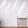 Pegatinas de pared autoadhesivas IXPE transfronterizas, patrón de cuadrados pequeños iridiscentes, pegatinas de pared de fondo de alto brillo, material en rollo decorativo al por mayor