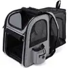 Transportadora para Gatos de Doble Hombro, Portátil, Transpirable, Plegable, Mochila Expandible para Perros, Gran Capacidad, Tamaño Grande, Nueva Transportadora para Mascotas