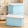 Caja de Almacenamiento para el Hogar de Gran Capacidad para Ropa, Edredones, Juguetes, Artículos Varios con Ruedas y Tapa, Caja de Almacenamiento de Plástico Engrosado