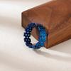 Reloj de acero inoxidable estilo dulce y fresco europeo y americano con anillo Moda para hombre anillo de acero de titanio negro envejecido