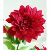Sensación de Lujo Ligero, Flor Artificial de Dalia Hidratante, Flor Artificial para Decoración de Bodas, Accesorios de Fotografía para el Hogar, Arte Floral de Escritorio, Flor Artificial