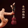 Colgante Llavero Calabaza de Cinabrio, Arena Dorada Púrpura, Colgante para Bolso Año Zodiacal, Suministro para Vendedores Ambulantes, Venta al por Mayor de Joyería, Dropshipping