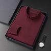 Camisa Base de Veludo Dupla Face Masculina Primavera e Outono Camiseta Masculina Manga Longa High-end Casual Camisa de Baixo Suéter Pulôver Roupas