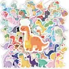 Compra direta transfronteiriça: 56 adesivos adoráveis de dinossauros de desenho animado para decorar agendas, cadernos e capas de celular