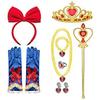 Cross-border Princess Accessories Cosplay Set Combinação Aisha Crown Luvas Colar Uma geração de AliExpress