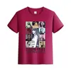 Camiseta de Algodón de Color Sólido de Manga Corta de Verano Ropa para Niños de Media Manga Ropa de Comercio Exterior para Padres e Hijos Ropa de Clase Camiseta Base Estampada con LOGO