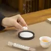 Porta Incienso de Yeso Blanco y Negro para Agarwood, Sándalo, Incienso en Barra, Incienso en Espiral, Accesorios para Quemadores de Incienso, Porta Incienso Estilo Zen, Soporte Creativo de Incienso para el Hogar