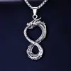 Brújula de Punta de Lanza Vikinga Europea y Americana Colgante de Acero de Titanio Collar con Colgante de Acero Inoxidable Rúnico Retro Joyería al por Mayor
