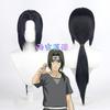 Yumiya Lianman Uchiha Mustang Estilo Naruto Cos Peluca Perro Dios Dao Nocturno Peluca Larga Negra