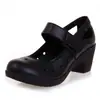 Directamente del fabricante: Nuevos zapatos de square dance con tacón medio y suela blanda, zapatos de baile para mujer, zapatos para personas de mediana edad y mayores, zapatos de baile modernos