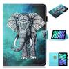 Adequado para capa de couro plana para iPad 10.9 Pro 11 polegadas 2024 impressão pintada de desenho animado com porta-cartões