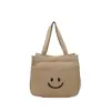 Bolsa Tote de Lona Personalizada do Kt Cat para Mulheres, Moderna e Versátil, Design Fofo de Desenho Animado, Bolsa de Ombro Tote de Grande Capacidade, Adequada para Passeios e como Bolsa Escolar