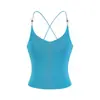 Chaleco de Yoga de Nuevo Estilo con Decoración de Perlas, Diseño de Espalda Cruzada, Correas Traseras Hermosas, Cómodo y Adelgazante, Adecuado para Correr, Deportes y Ropa de Fitness para Mujeres